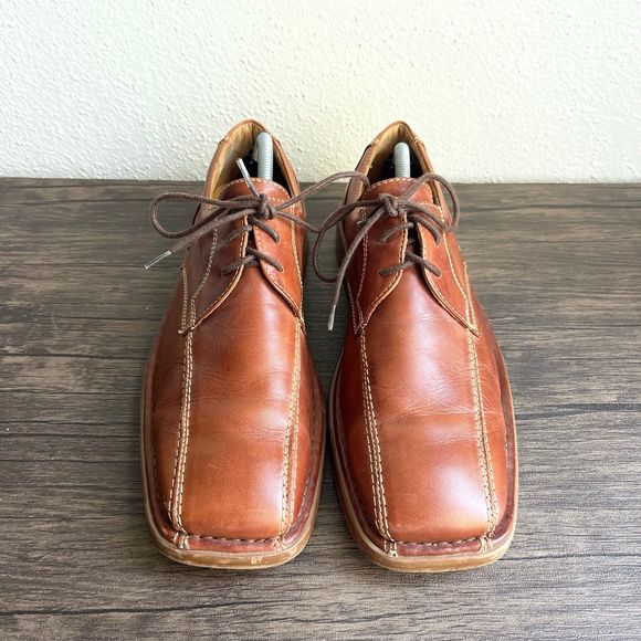 Pikolinos Oxford Lace Up Dress Shoes Brown‎ Leather Mens Size 8.5 / 42 Lace Up - Picture 2 of 6